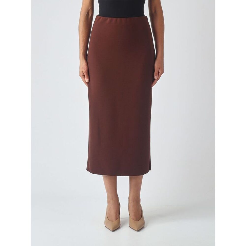 Meimeij Women Meimeij High-Waisted Midi Pencil Skirt With Rear Slit